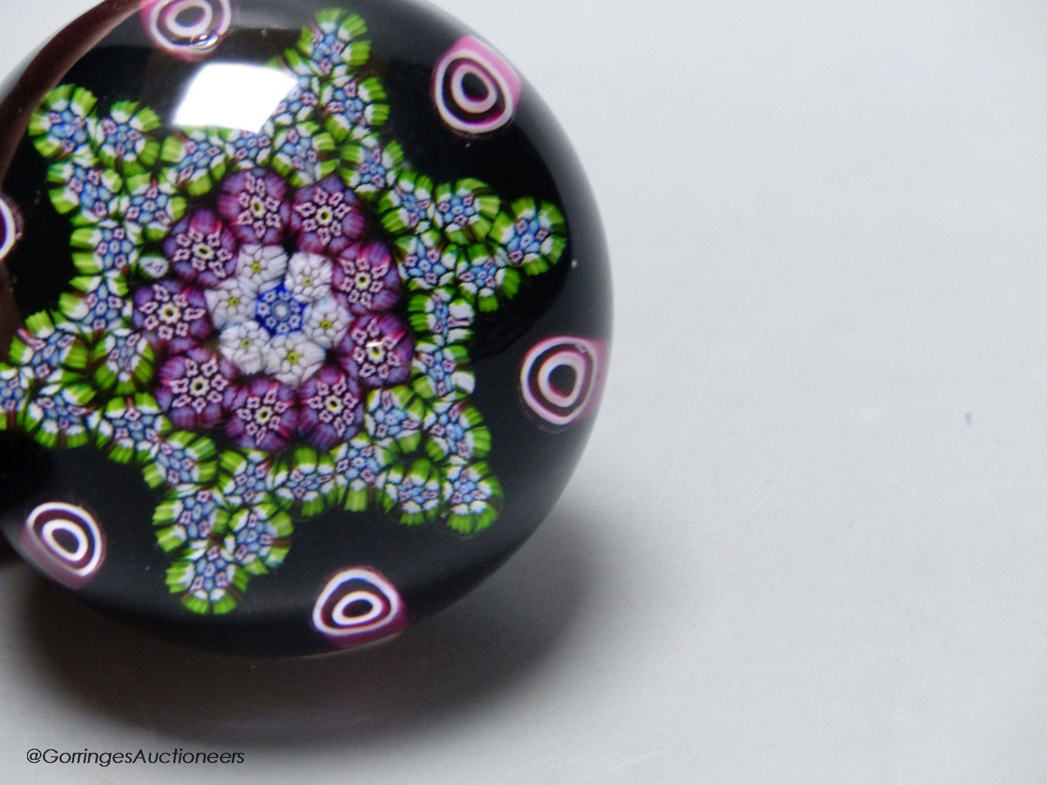 A Paul Ysart Milifiori paperweight